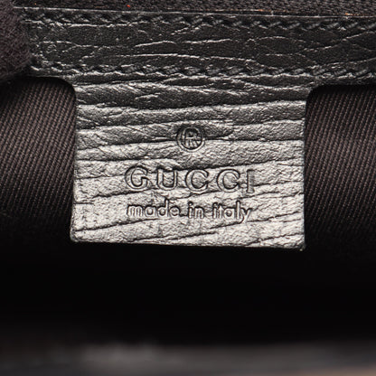 GGキャンバス ハンドバッグ キャンバス ウッド ブラック グッチ バッグ GUCCI