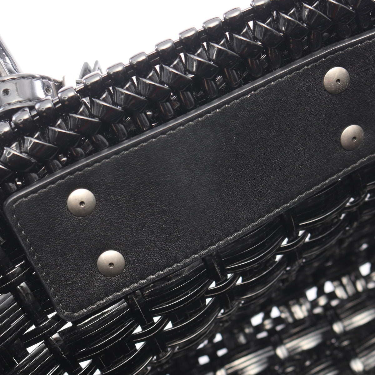 BISTRO XS ビストロ バスケットバッグ 2WAY ハンドバッグ トートバッグ エナメル ブラック バレンシアガ バッグ BALENCIAGA