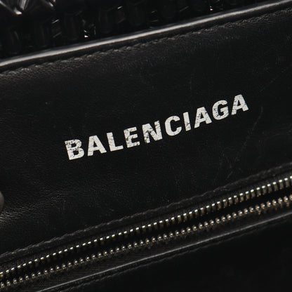 BISTRO XS ビストロ バスケットバッグ 2WAY ハンドバッグ トートバッグ エナメル ブラック バレンシアガ バッグ BALENCIAGA