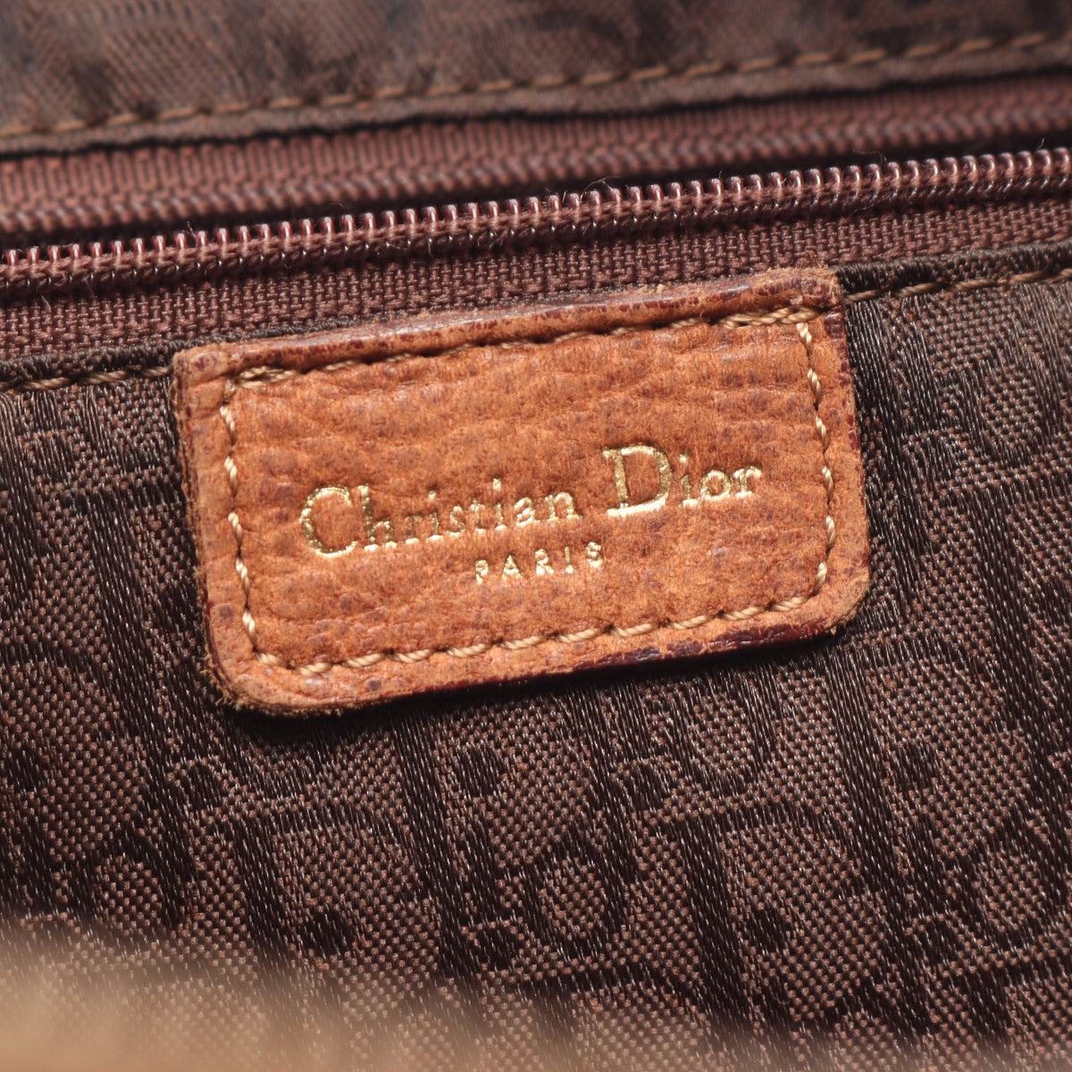 パッチワーク ワンショルダーバッグ レザー スエード ブラウン マルチカラー クリスチャンディオール バッグ Christian Dior