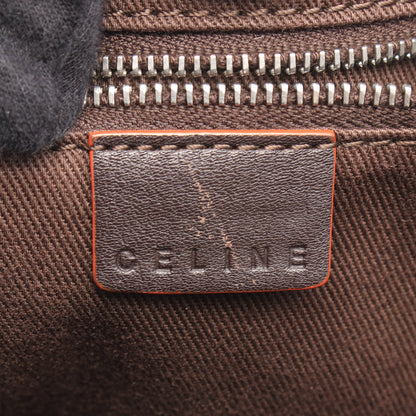 マカダム ハンドバッグ トートバッグ キャンバス レザー ベージュ ブラウン セリーヌ バッグ CELINE