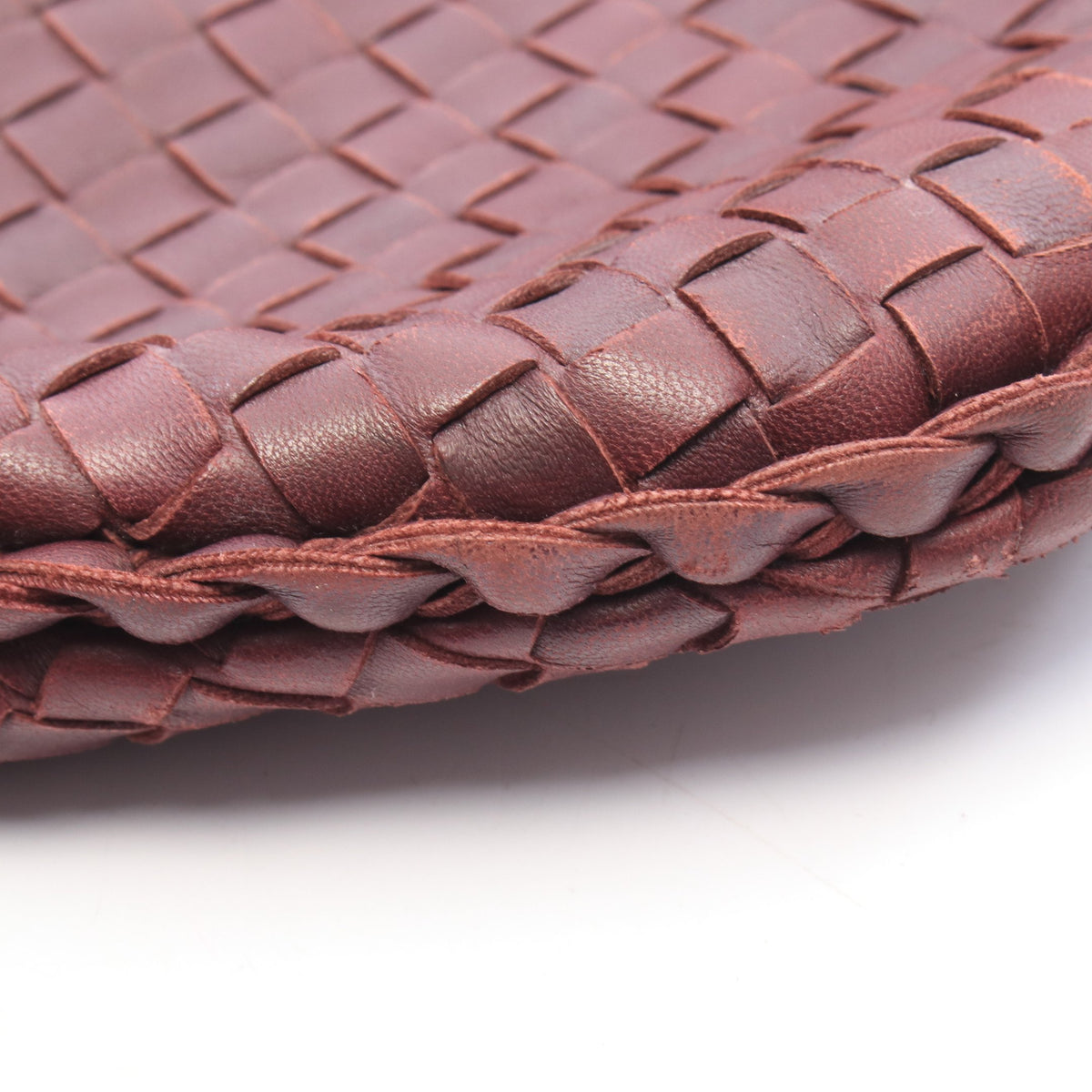 イントレチャート ワンショルダーバッグ レザー ボルドー ボッテガヴェネタ バッグ BOTTEGA VENETA