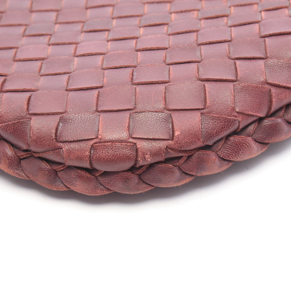 イントレチャート ワンショルダーバッグ レザー ボルドー ボッテガヴェネタ バッグ BOTTEGA VENETA