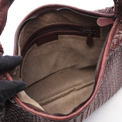 イントレチャート ワンショルダーバッグ レザー ボルドー ボッテガヴェネタ バッグ BOTTEGA VENETA