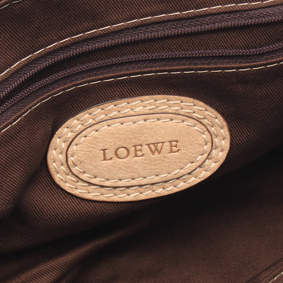 マドリード アナグラム タッセル ハンドバッグ レザー ベージュ ロエベ バッグ LOEWE