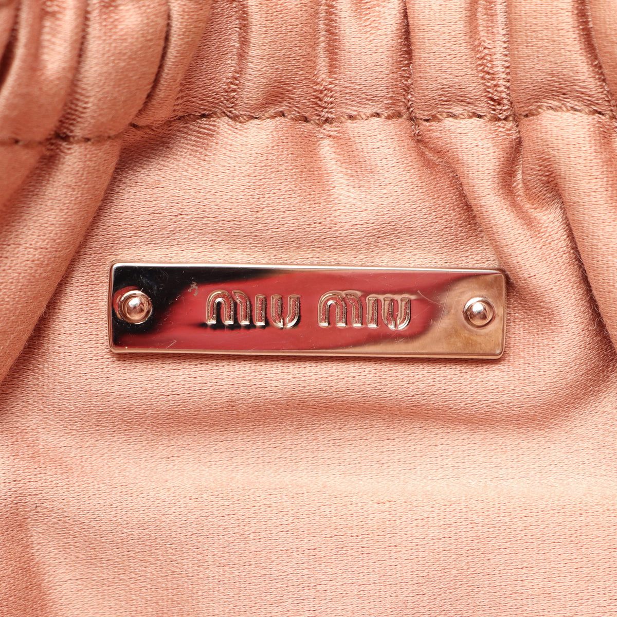 マテラッセ ナッパクリスタル 2WAY ショルダーバッグ レザー レッド ミュウミュウ バッグ miu miu