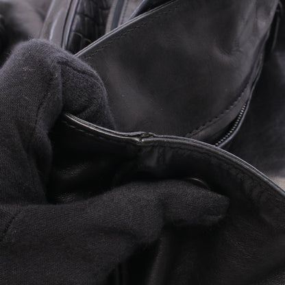 イントレチャート ハンドバッグ トートバッグ ラムスキン ブラック ボッテガヴェネタ バッグ BOTTEGA VENETA
