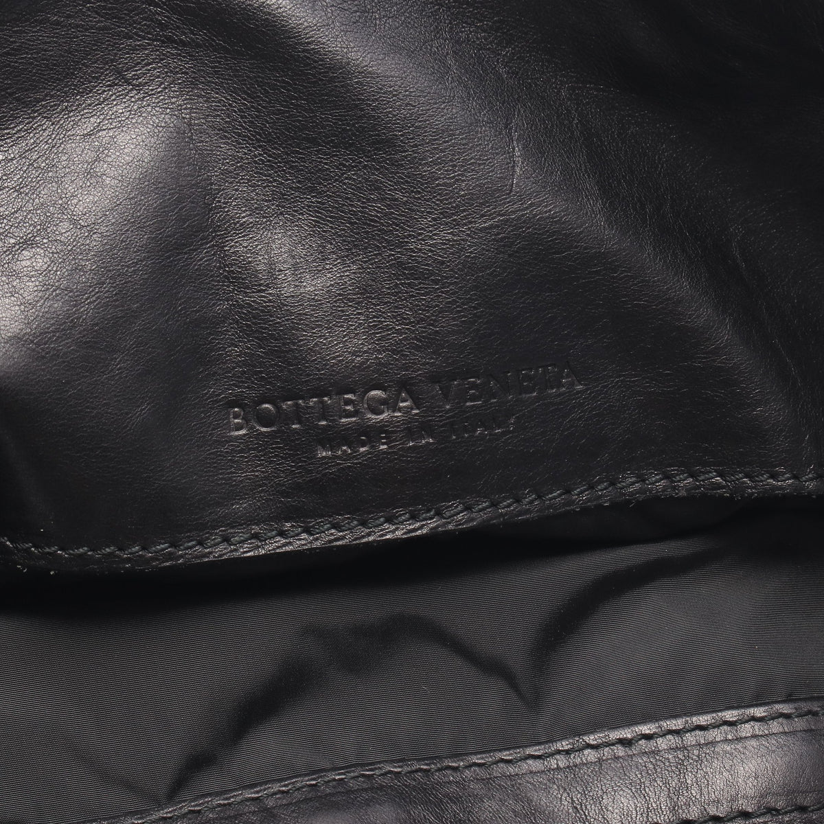 イントレチャート ハンドバッグ トートバッグ ラムスキン ブラック ボッテガヴェネタ バッグ BOTTEGA VENETA