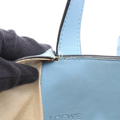 ハンモックバッグ スモール 2WAY ハンドバッグ レザー ライトブルー ブルーグレー ロエベ バッグ LOEWE