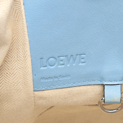 ハンモックバッグ スモール 2WAY ハンドバッグ レザー ライトブルー ブルーグレー ロエベ バッグ LOEWE