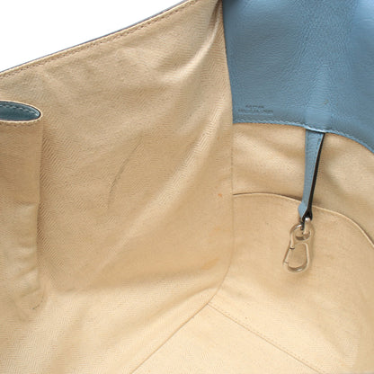 ハンモックバッグ スモール 2WAY ハンドバッグ レザー ライトブルー ブルーグレー ロエベ バッグ LOEWE