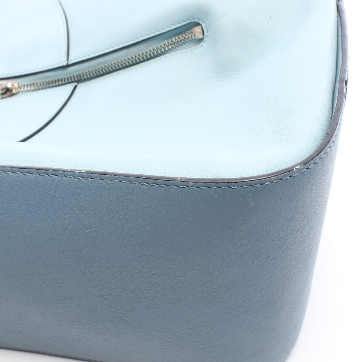 ハンモックバッグ スモール 2WAY ハンドバッグ レザー ライトブルー ブルーグレー ロエベ バッグ LOEWE