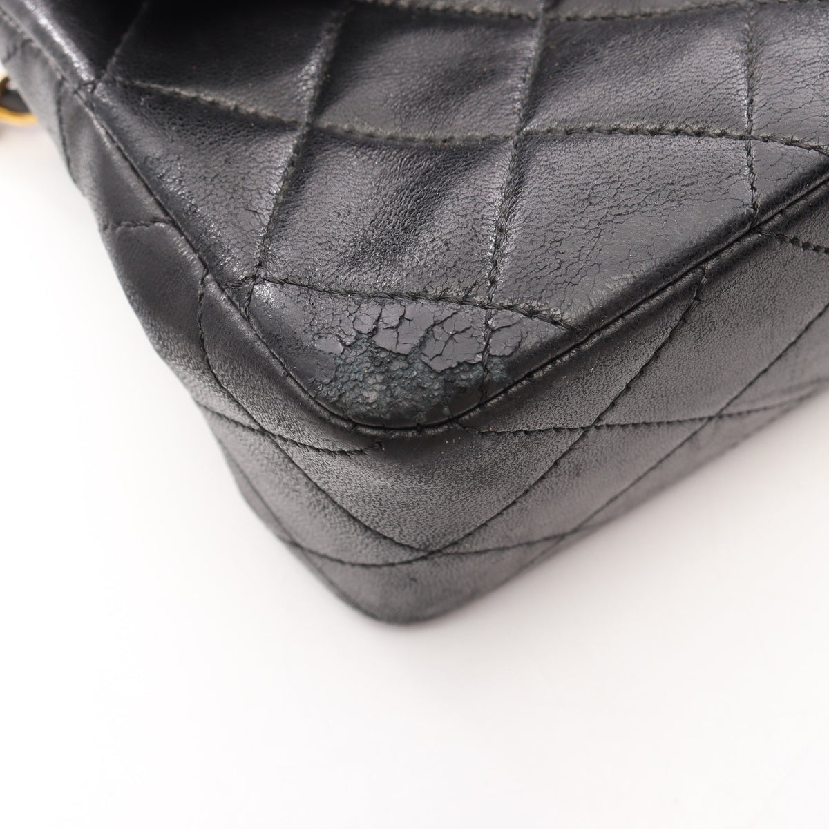 マトラッセ Wフラップ Wチェーンショルダーバッグ ラムスキン ブラック ゴールド金具 シャネル バッグ CHANEL