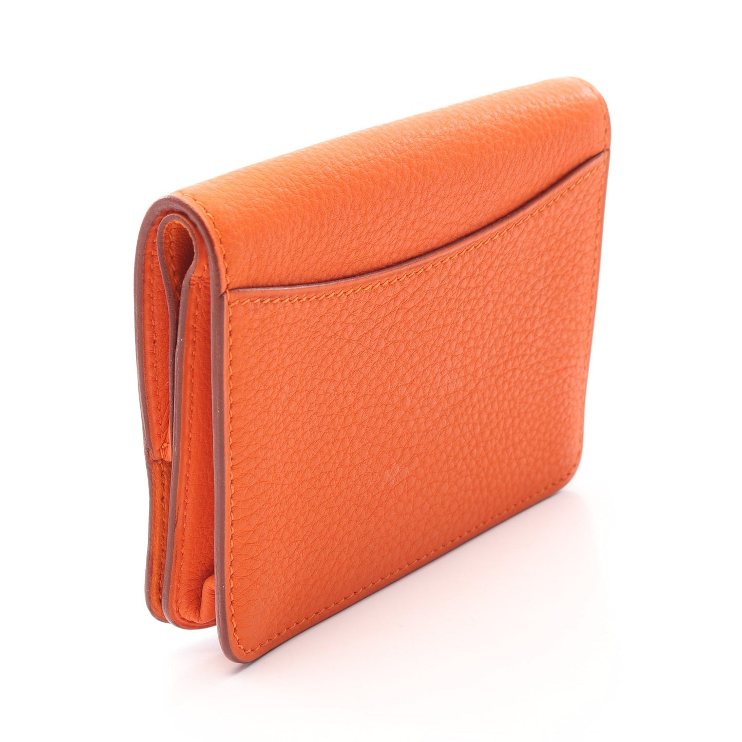 ドゴン カードケース 名刺入れ トリヨンクレマンス オレンジ ゴールド金具 □B刻印 エルメス 財布・小物 HERMES