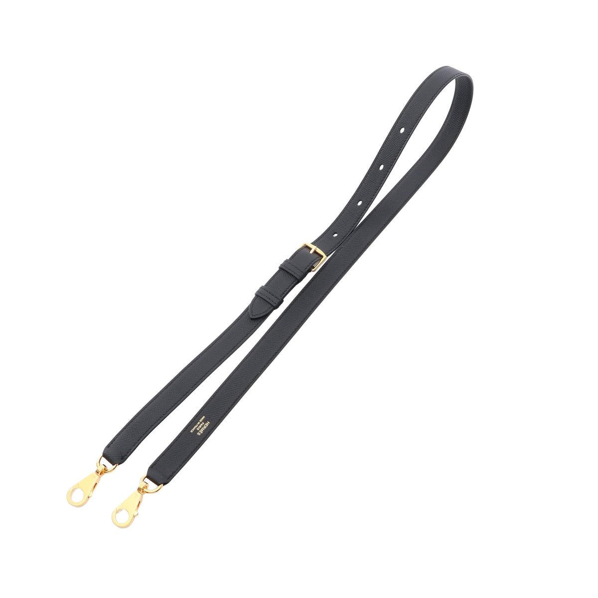 ショルダーストラップ ヴォーエプソン ブラック ゴールド金具 G刻印 エルメス 財布・小物 HERMES