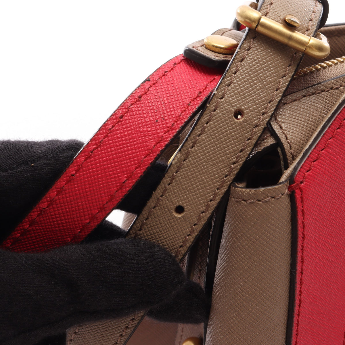2WAY ハンドバッグ レザー ピンク グレーベージュ エムシーエム バッグ MCM