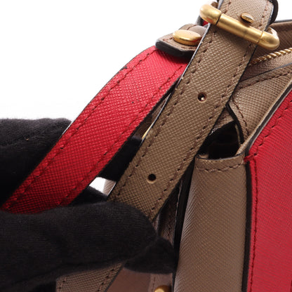 2WAY ハンドバッグ レザー ピンク グレーベージュ エムシーエム バッグ MCM