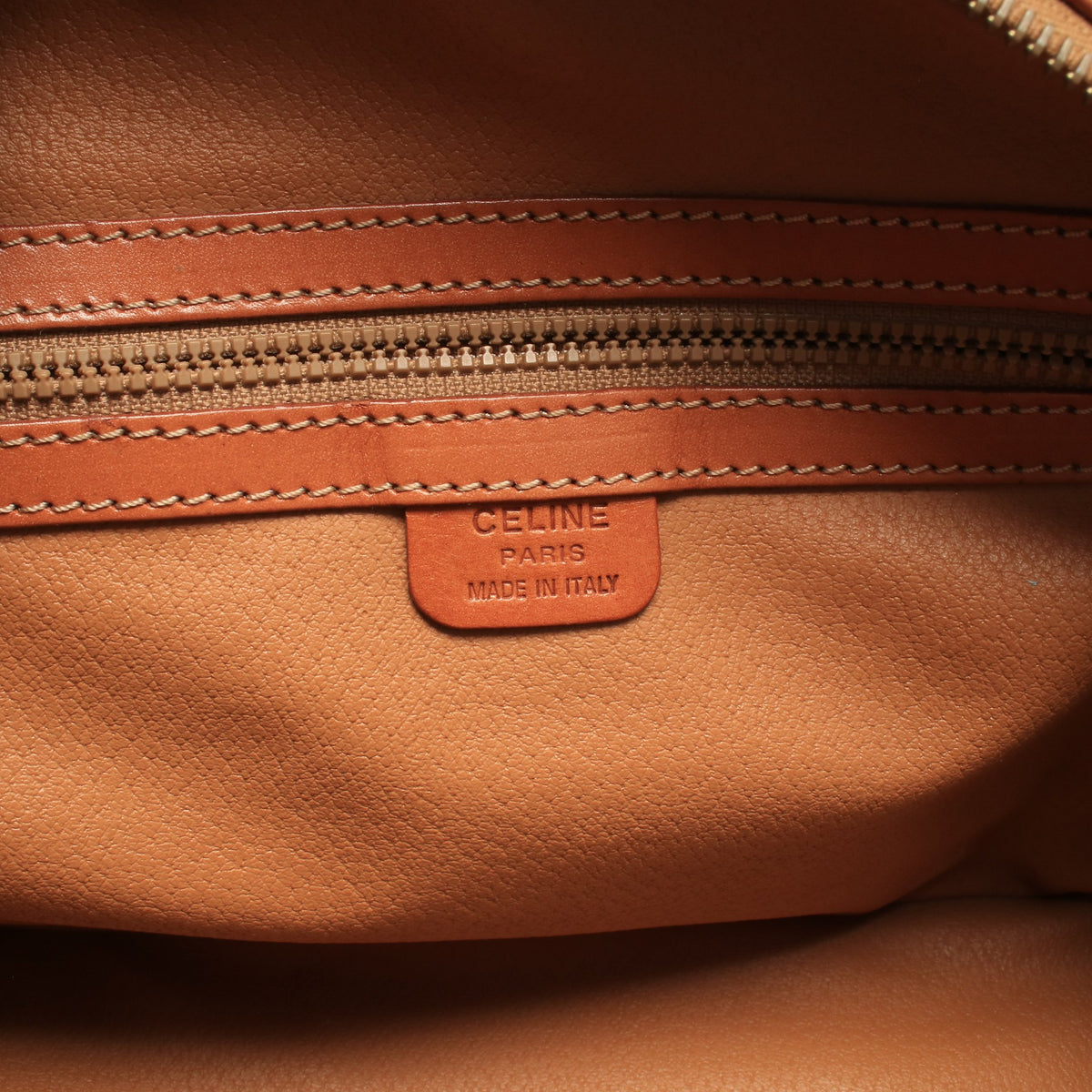 マカダム ハンドバッグ PVC レザー ブラウン ダークブラウン セリーヌ バッグ CELINE