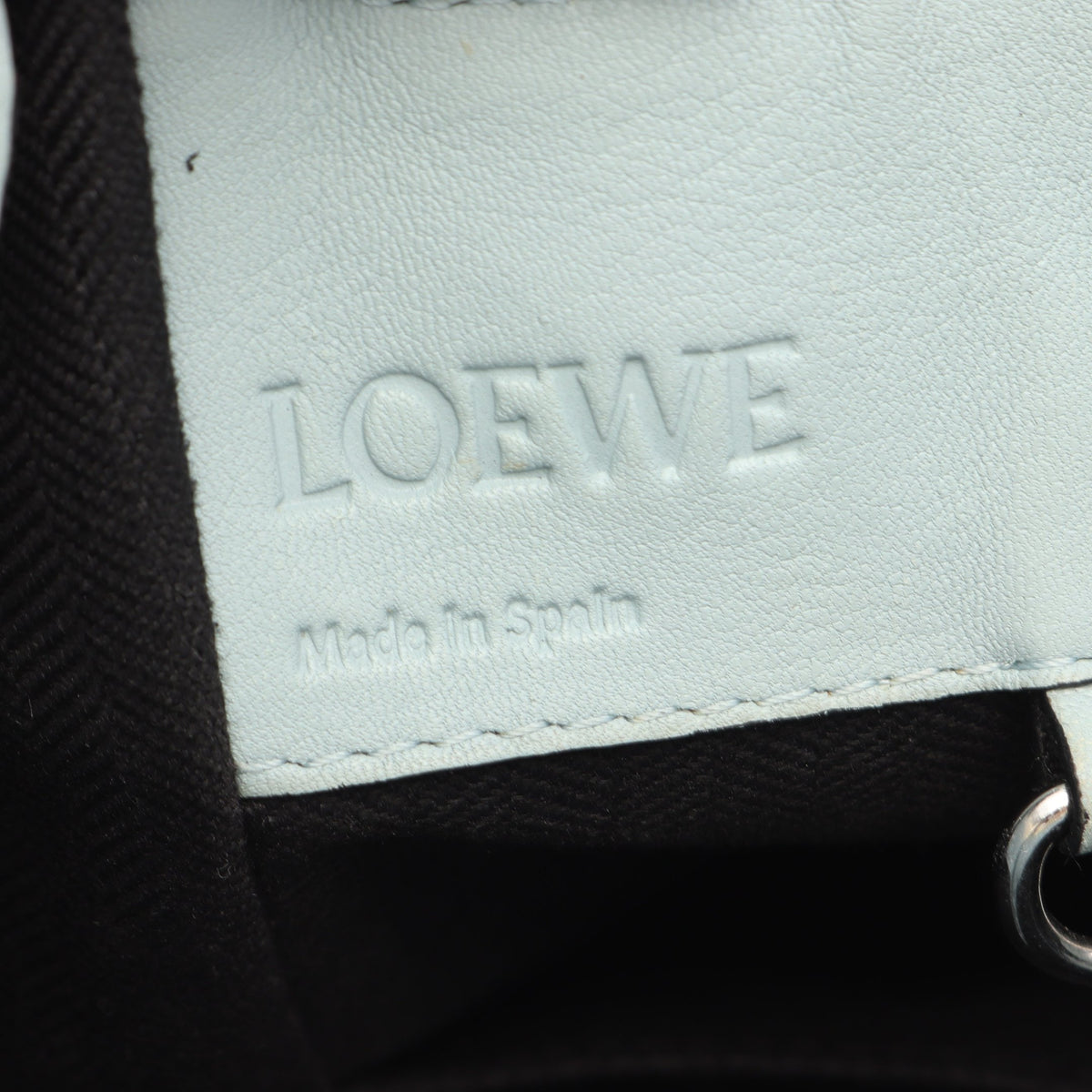 ハンモックバッグ スモール 2WAY ハンドバッグ レザー ライトブルー ロエベ バッグ LOEWE