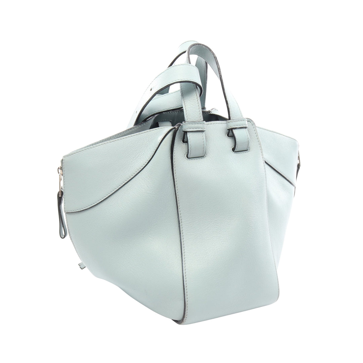ハンモックバッグ スモール 2WAY ハンドバッグ レザー ライトブルー ロエベ バッグ LOEWE
