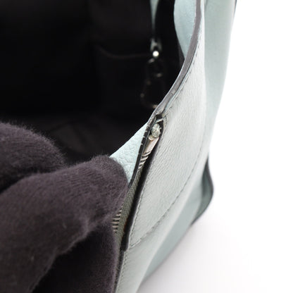 ハンモックバッグ スモール 2WAY ハンドバッグ レザー ライトブルー ロエベ バッグ LOEWE
