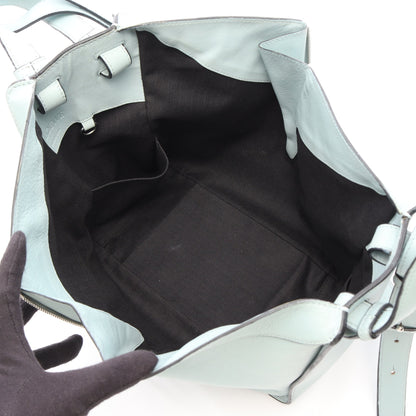 ハンモックバッグ スモール 2WAY ハンドバッグ レザー ライトブルー ロエベ バッグ LOEWE