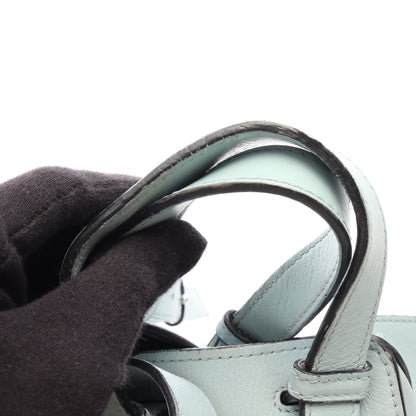 ハンモックバッグ スモール 2WAY ハンドバッグ レザー ライトブルー ロエベ バッグ LOEWE