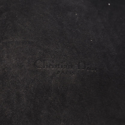 カロ ダブルポーチ ショルダーバッグ レザー ブラック クリスチャンディオール バッグ Christian Dior