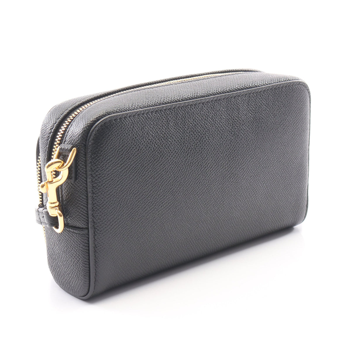 カロ ダブルポーチ ショルダーバッグ レザー ブラック クリスチャンディオール バッグ Christian Dior