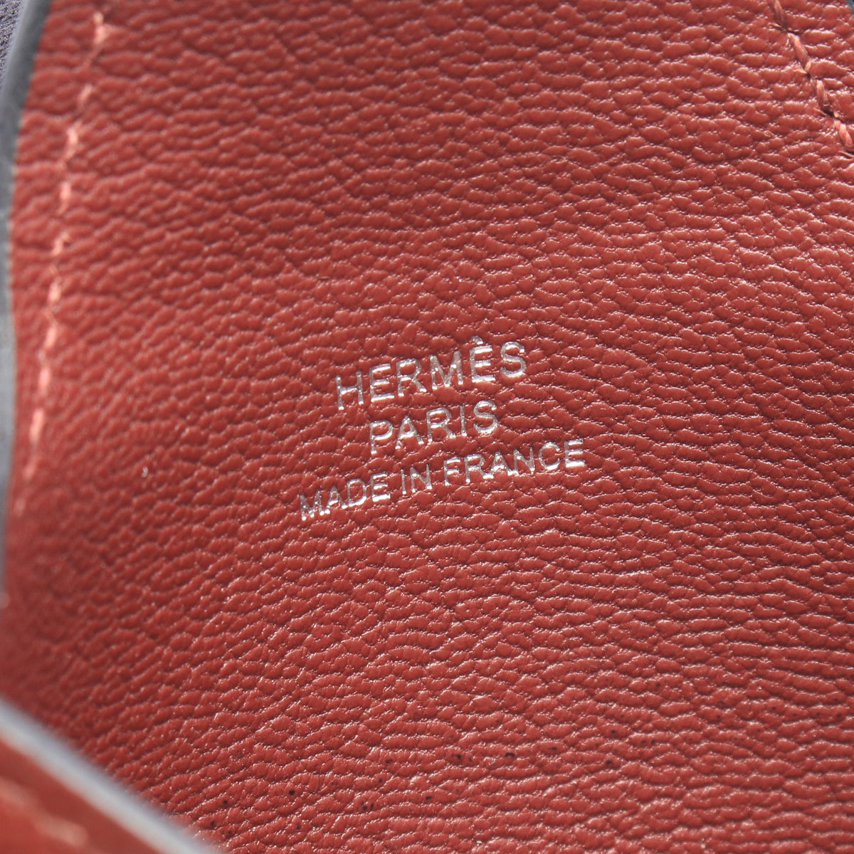 イリアード ルージュアッシュ カードケース エバーカラー ダークブラウン シルバー金具 D刻印 エルメス 財布・小物 HERMES