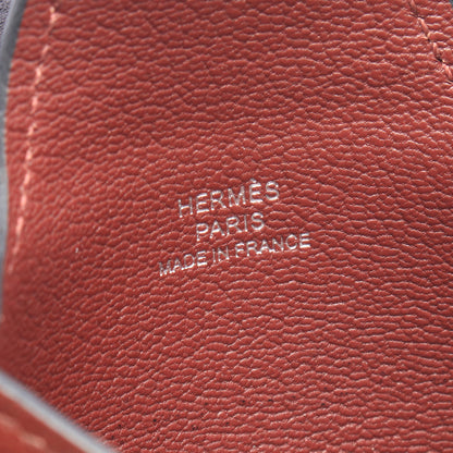 イリアード ルージュアッシュ カードケース エバーカラー ダークブラウン シルバー金具 D刻印 エルメス 財布・小物 HERMES