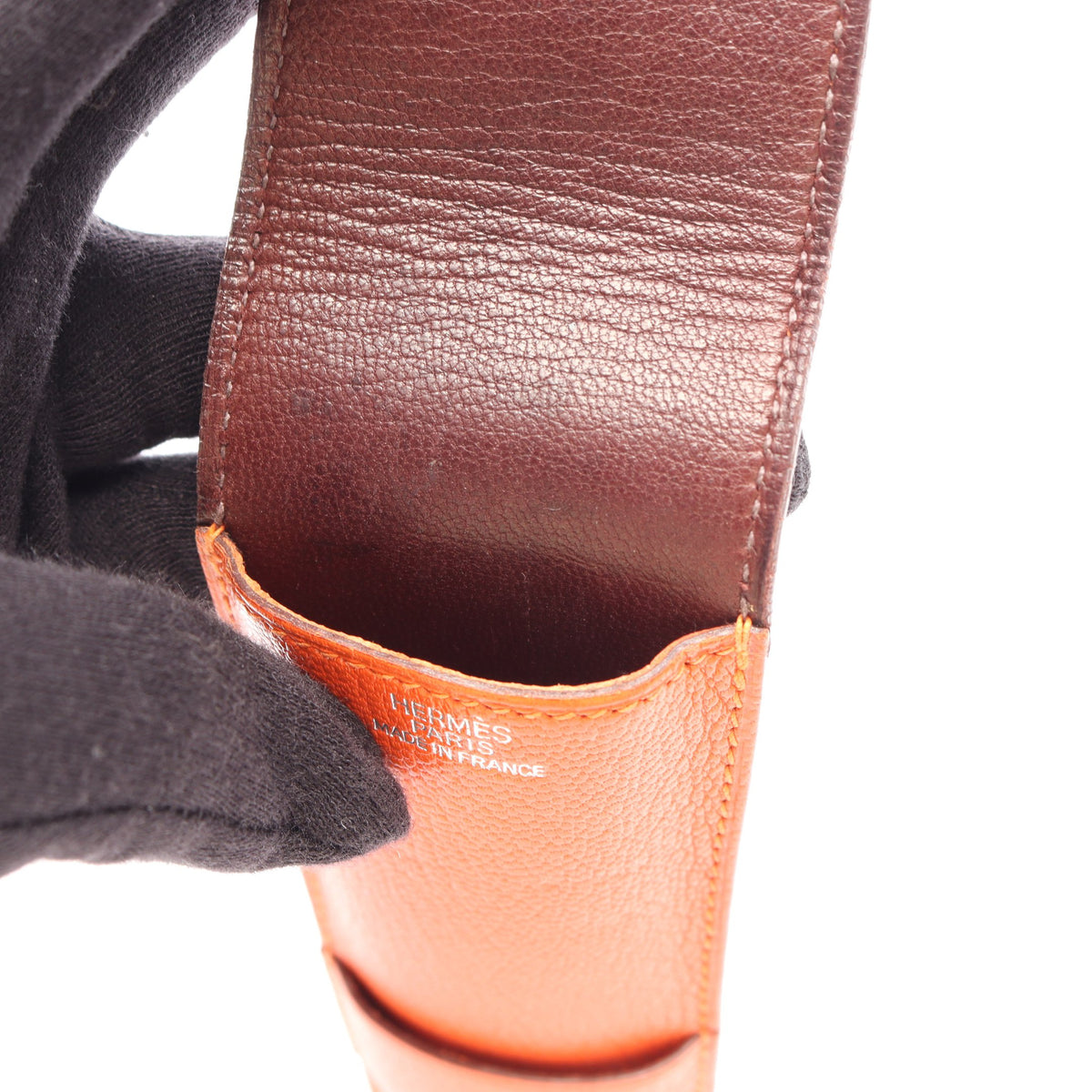 ヒューゴ ペンケース シェーブル オレンジ □G刻印 エルメス 財布・小物 HERMES
