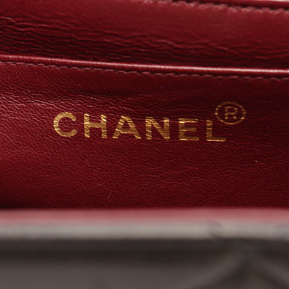マトラッセ チェーンハンドバッグ ラムスキン ブラック ゴールド金具 シャネル バッグ CHANEL