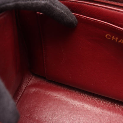 マトラッセ チェーンハンドバッグ ラムスキン ブラック ゴールド金具 シャネル バッグ CHANEL