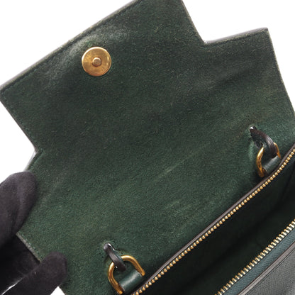 BELT BAG NANO ベルトバッグ ナノ 2WAY ハンドバッグ レザー ダークグリーン セリーヌ バッグ CELINE