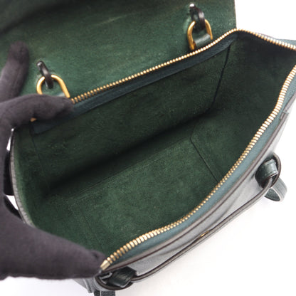 BELT BAG NANO ベルトバッグ ナノ 2WAY ハンドバッグ レザー ダークグリーン セリーヌ バッグ CELINE