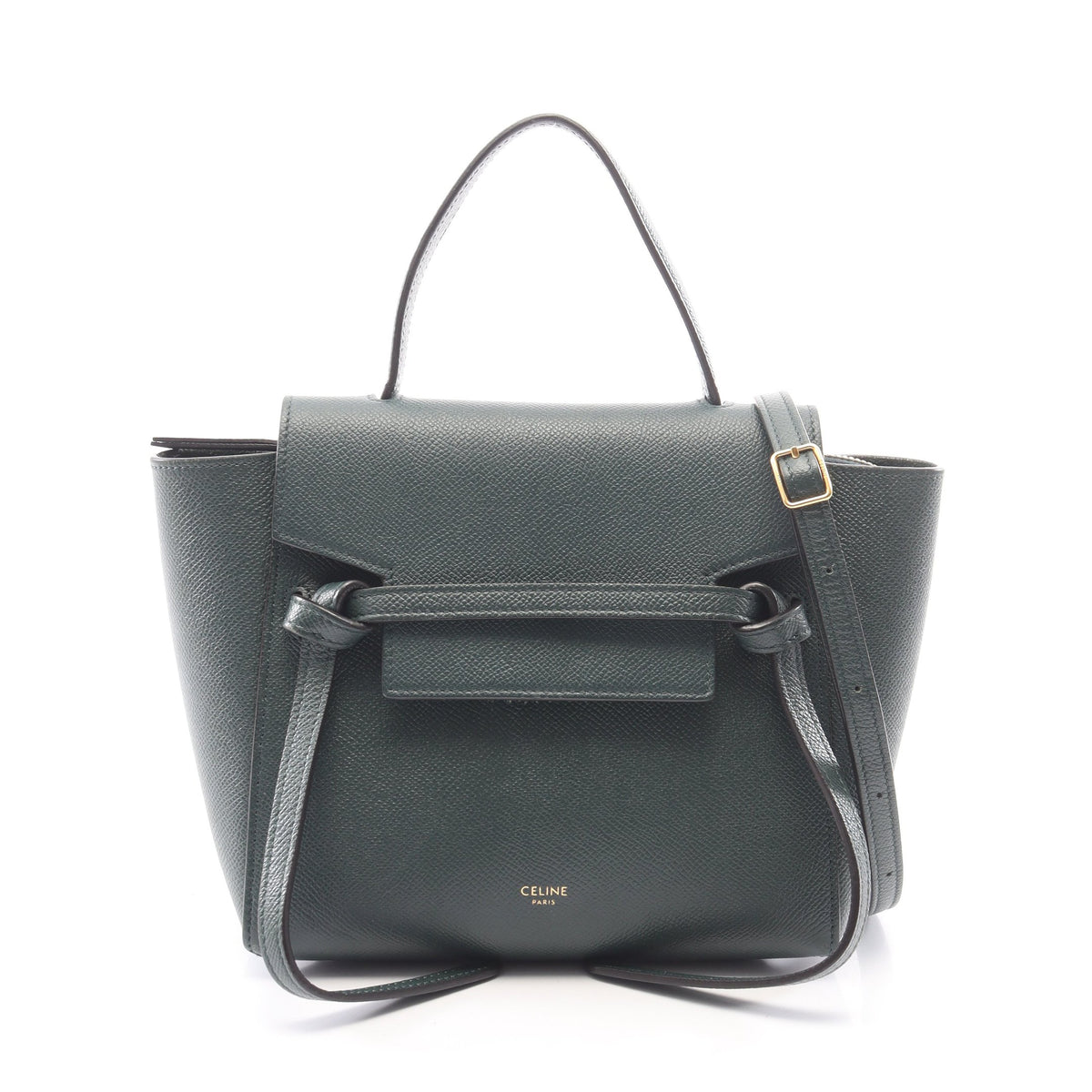 BELT BAG NANO ベルトバッグ ナノ 2WAY ハンドバッグ レザー ダークグリーン セリーヌ バッグ CELINE