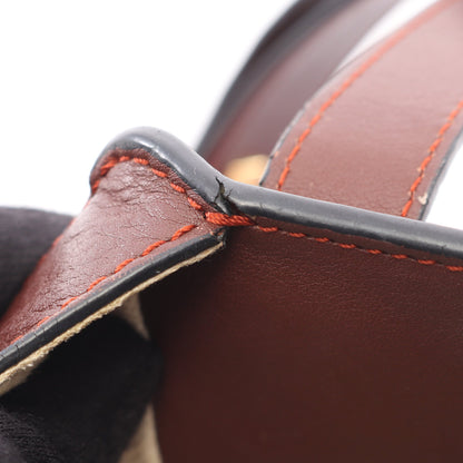 ハンモックバッグ スモール 2WAY ハンドバッグ レザー オレンジ ダークブラウン レッド ロエベ バッグ LOEWE