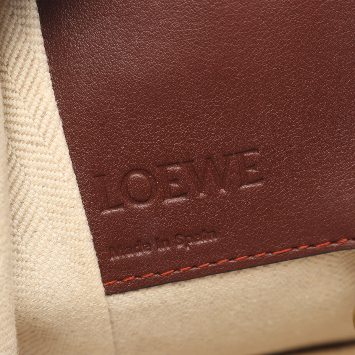 ハンモックバッグ スモール 2WAY ハンドバッグ レザー オレンジ ダークブラウン レッド ロエベ バッグ LOEWE