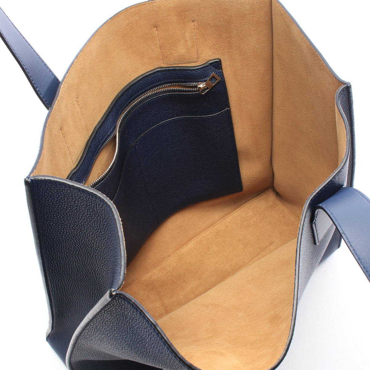 バックルホリゾンタル アナグラム ショルダーバッグ トートバッグ レザー ネイビー ロエベ バッグ LOEWE