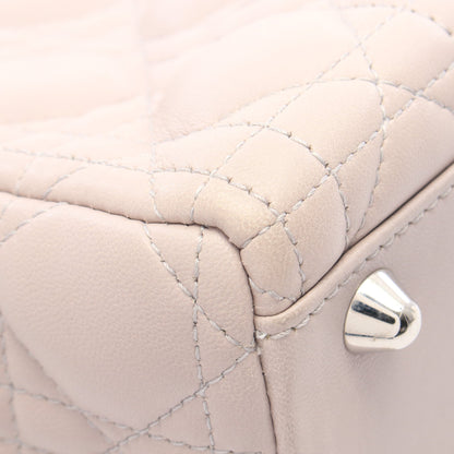 レディディオール ラージ 2WAY ハンドバッグ レザー ライトベージュ クリスチャンディオール バッグ Christian Dior