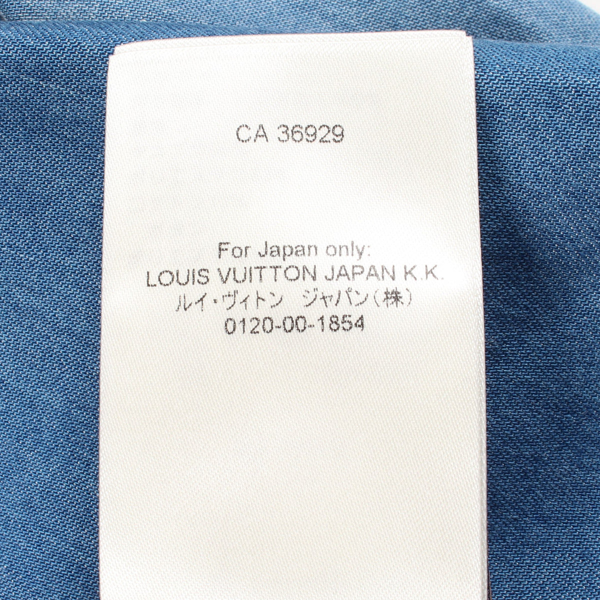 ダブルブレスト ピークドラペル デニム テーラードジャケット リヨセル ライトブルー 24AW ルイヴィトン アウター LOUIS VUITTON