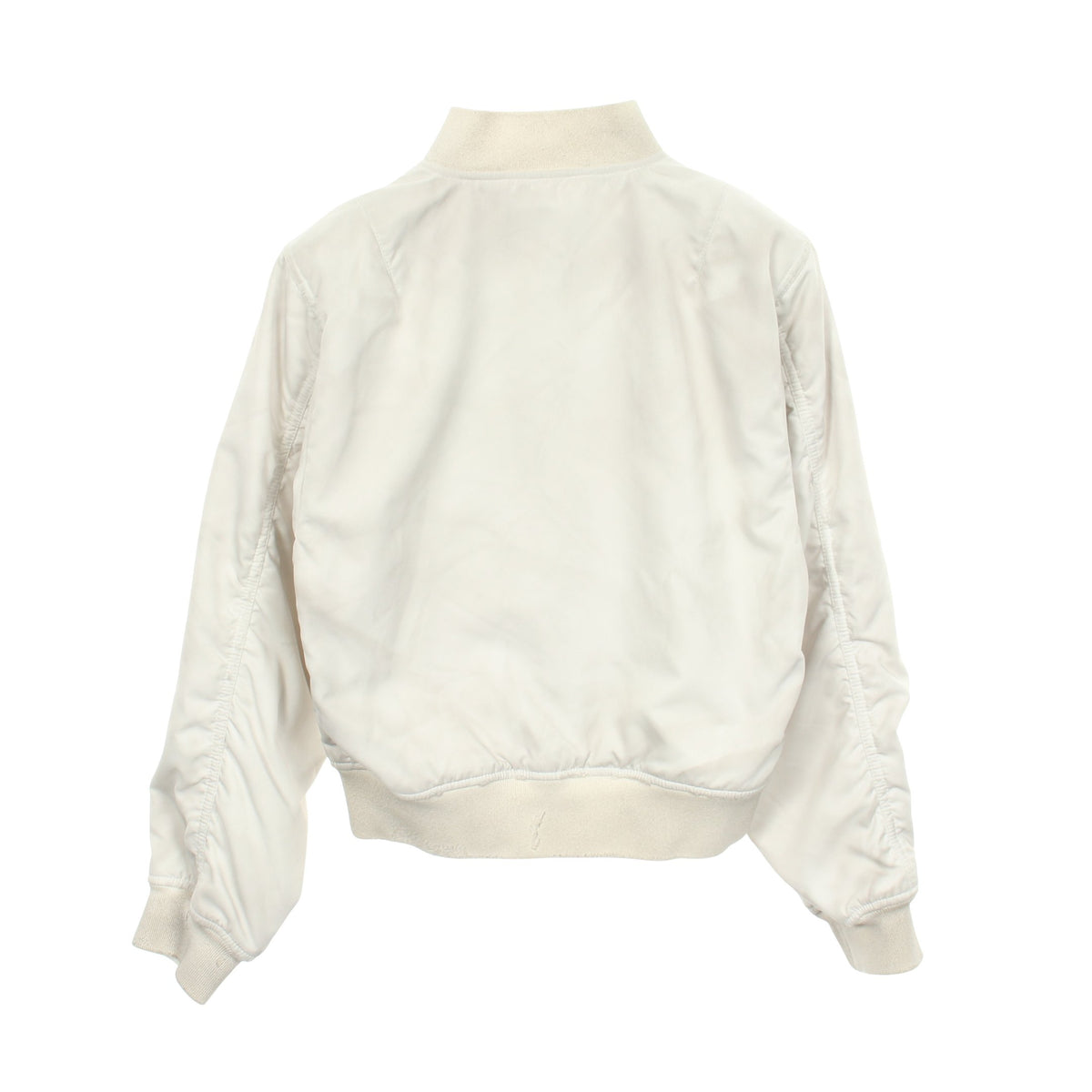 ユーズド加工 ボンバージャケット ナイロン ホワイト バレンシアガ アウター BALENCIAGA