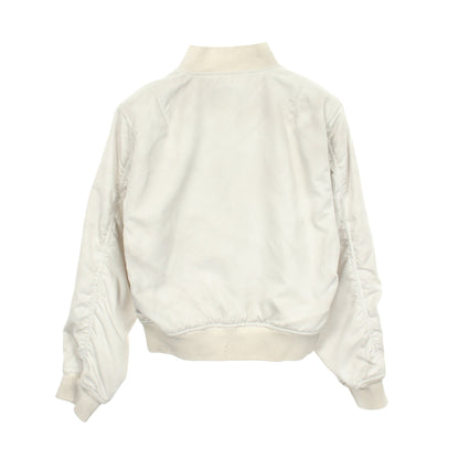 ユーズド加工 ボンバージャケット ナイロン ホワイト バレンシアガ アウター BALENCIAGA