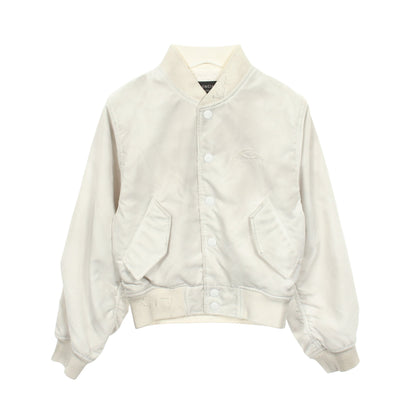 ユーズド加工 ボンバージャケット ナイロン ホワイト バレンシアガ アウター BALENCIAGA