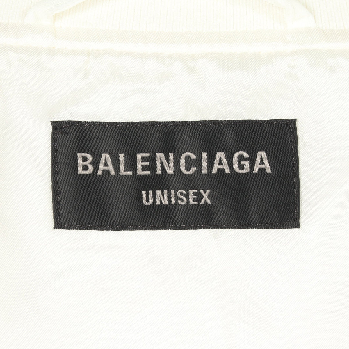 ユーズド加工 ボンバージャケット ナイロン ホワイト バレンシアガ アウター BALENCIAGA