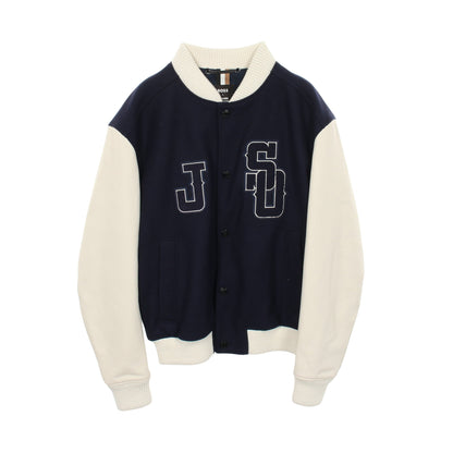 BOSS × 大谷翔平 ロゴ スタジャン ウール ナイロン ネイビー ホワイト ボス アウター BOSS