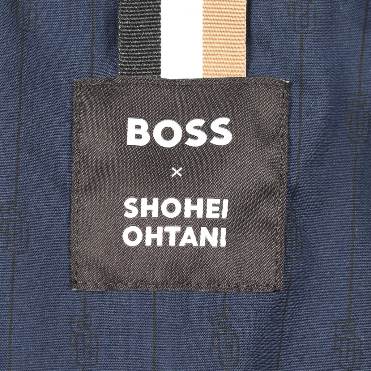 BOSS × 大谷翔平 ロゴ スタジャン ウール ナイロン ネイビー ホワイト ボス アウター BOSS