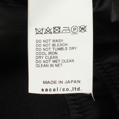 切替 ナイロンジャケット ボンバージャケット ナイロン ブラック サカイ アウター sacai