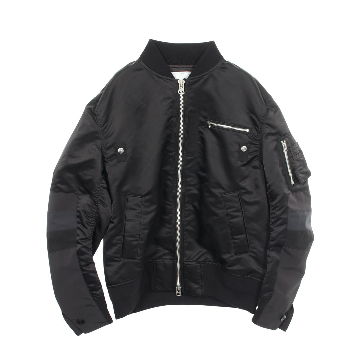 切替 ナイロンジャケット ボンバージャケット ナイロン ブラック サカイ アウター sacai